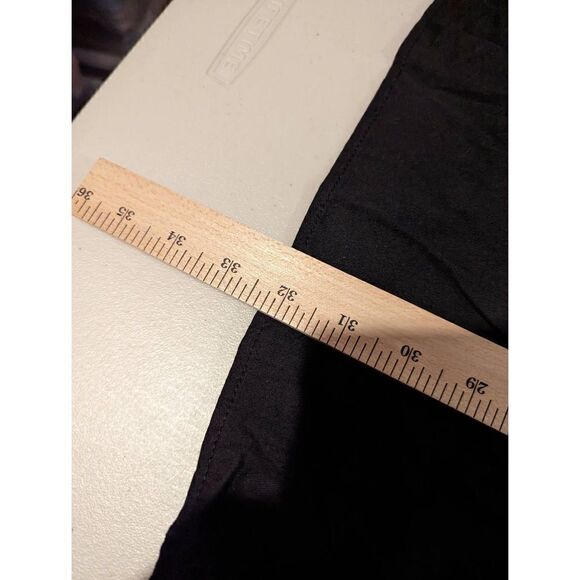 Lumiere Women Black Square Neck Cotton Mini Dress Size Large - Picture 12 of 12